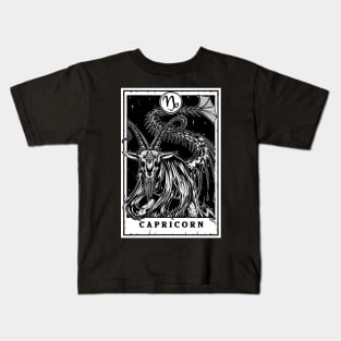 Capricorn Zodiac Tarot Kids T-Shirt